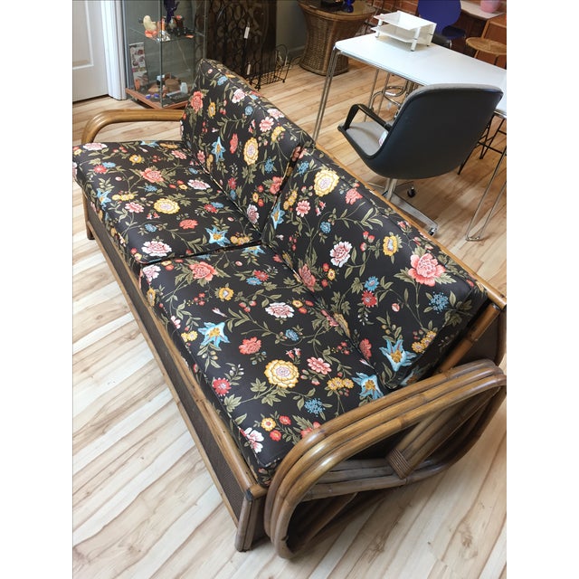 Vintage Bamboo Rattan Sofa Bed Chairish