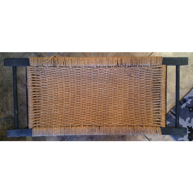 Vintage Woven Rope Bench Chairish