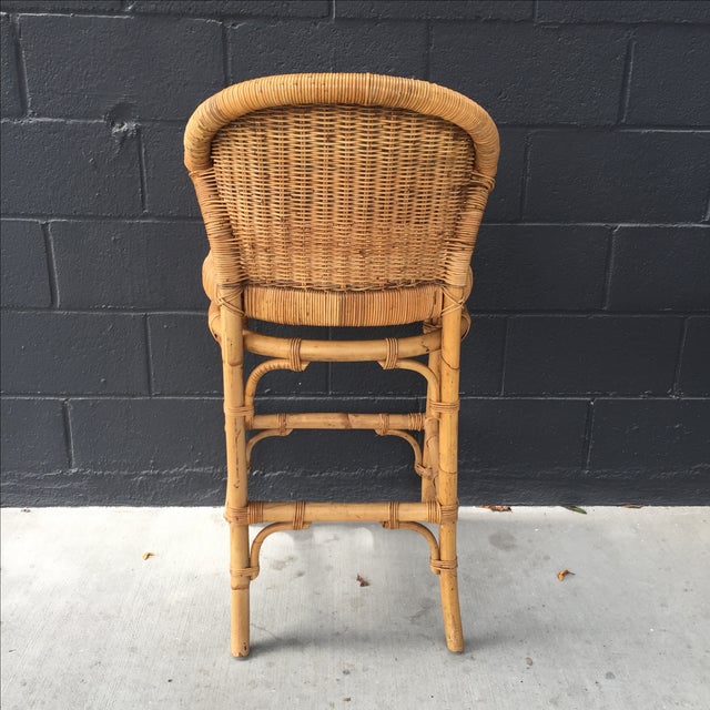 Vintage Rattan Bar Stools A Pair Chairish