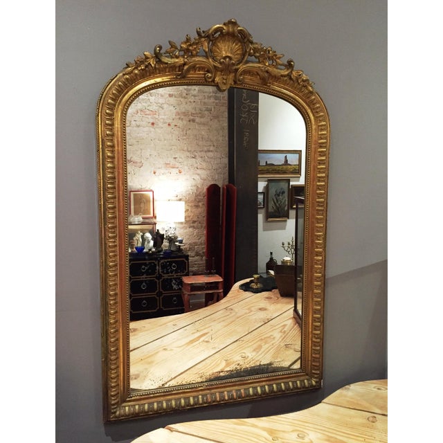 Large French Gilt Mirror | Chairish