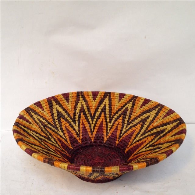 Woven African Basket Bowl Chairish