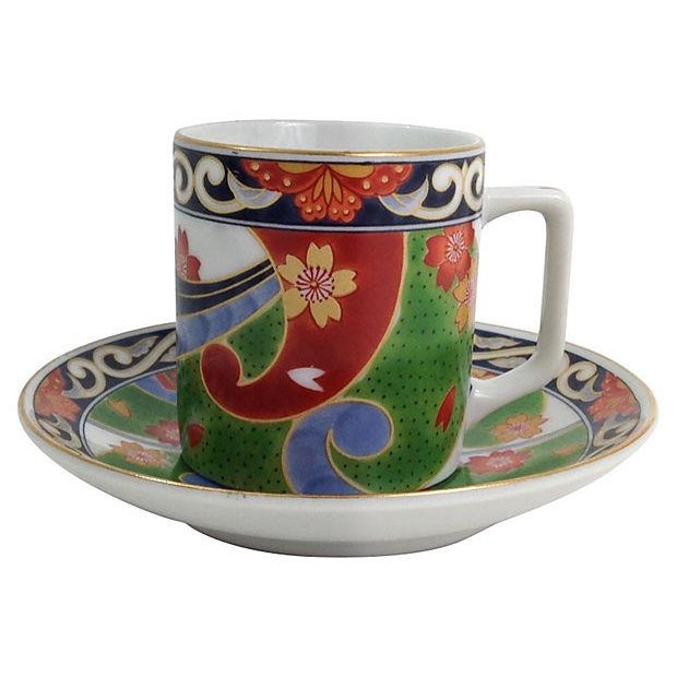 Imari Tea Cups & Saucers S/5 Chairish