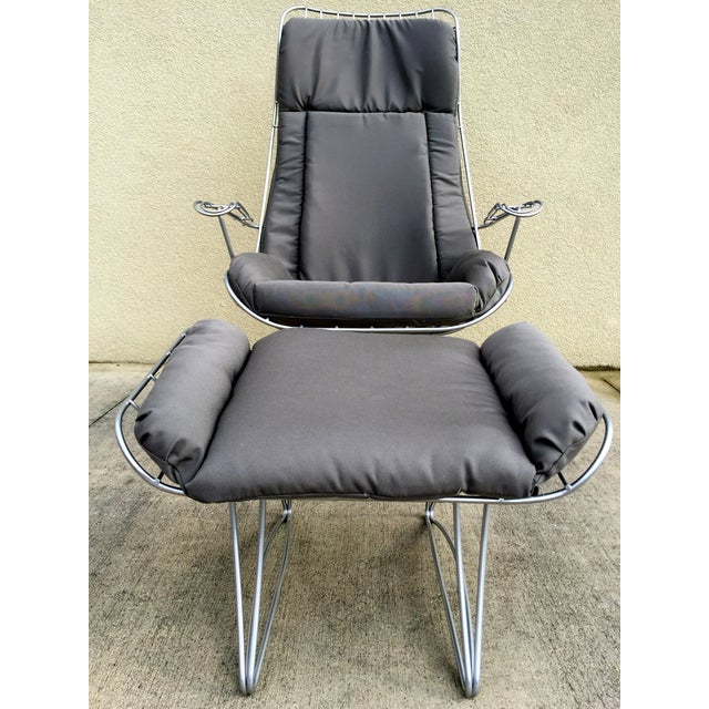 Restored Mid Century Wrought Iron Lounge Chair Chairish