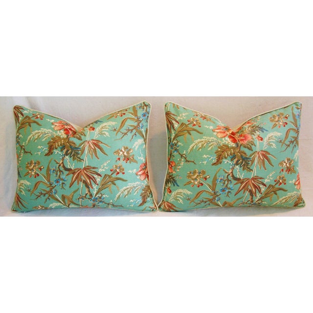 Designer Ralph Lauren Floral Feather/Down Pillows Pair Chairish