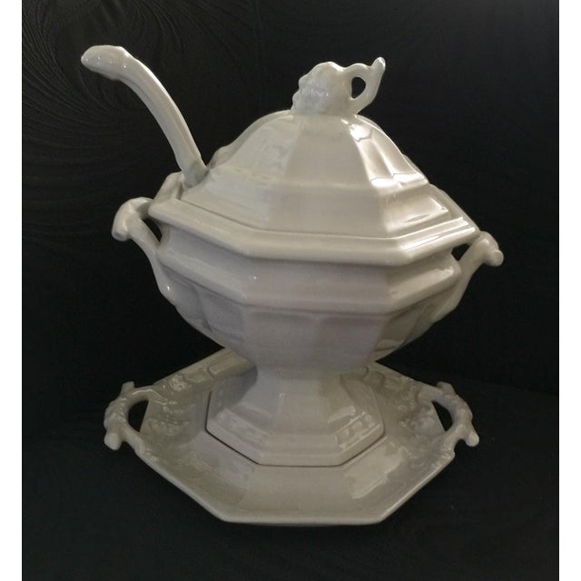 Vintage Ironstone Soup Tureen With Ladle Chairish