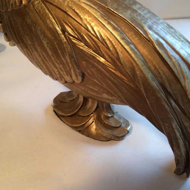 MidCentury Modern Syroco Wood (Plastic) Peacocks a Pair Chairish