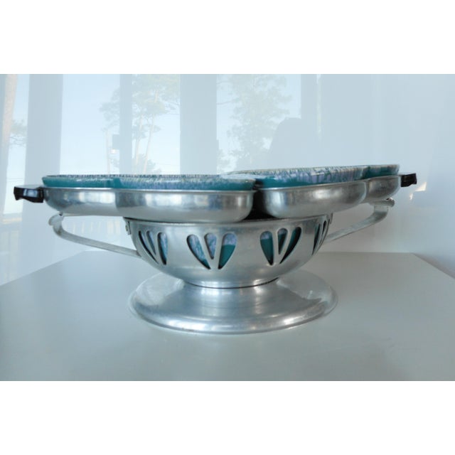 Vintage MidCentury Modern Lazy Susan Serving Dish Chairish