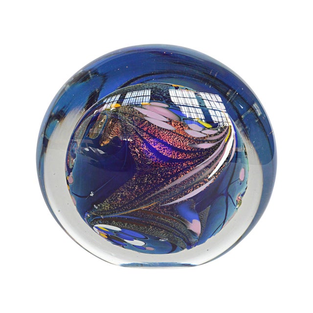 Rollin Karg Art Glass Paperweight Sculpture Chairish
