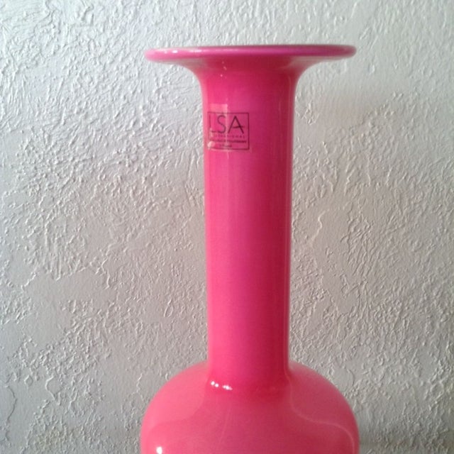 Hot Pink LSA Cylinder Vase Chairish