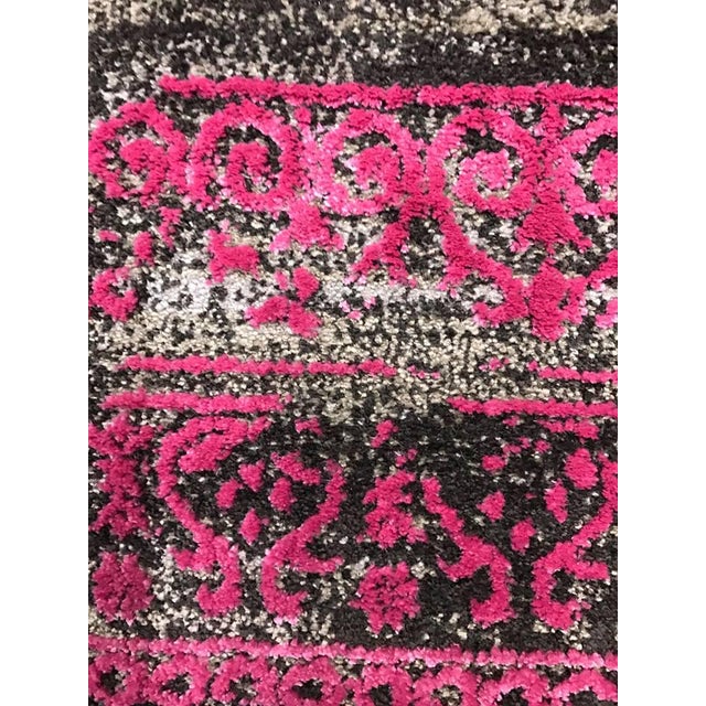 Black & Pink Transitional Rug 5' x 8' Chairish