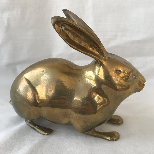 Vintage Brass Rabbit Figurine Chairish
