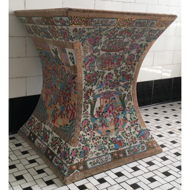 Chinese Ceramic Garden Bench or Side Table Chairish