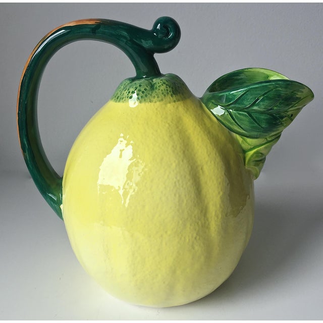 Vintage Ceramic Lemon Pitcher Chairish