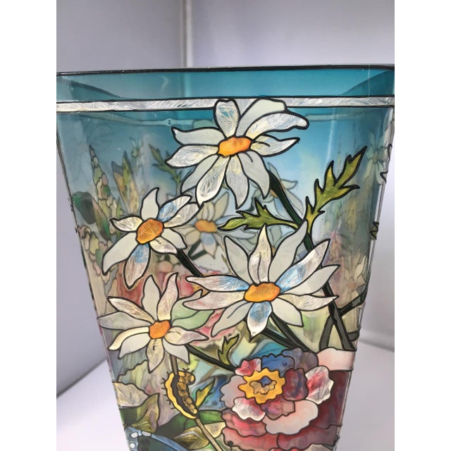 Hand Painted Amia Suncatcher Glass Vase Chairish