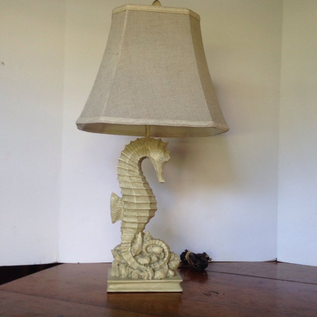 Vintage Seahorse/Seashell Table Lamp Chairish