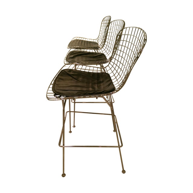 Harry Bertoia Replica Bar Stools S/3 Chairish