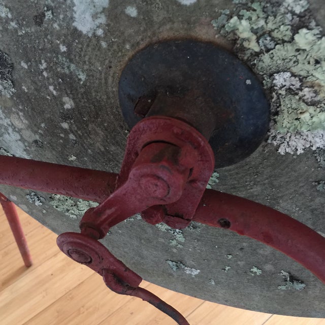 Red Blacksmith Pedal Grinding Wheel Chairish