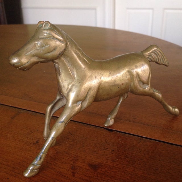 Vintage Brass Horse Figurine Chairish