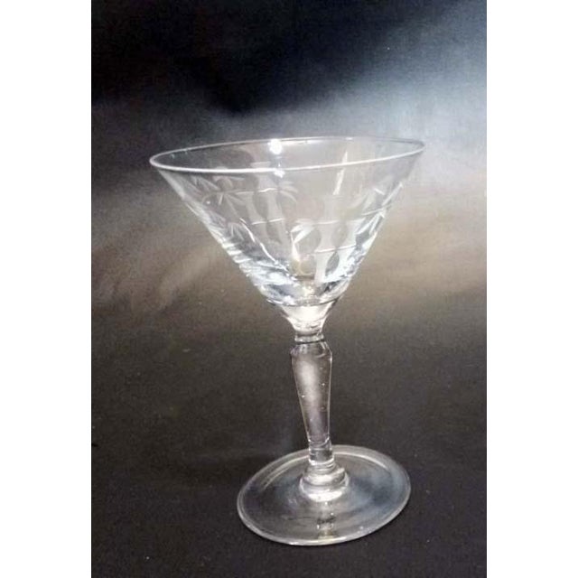 Vintage 1950s Noritake Sasaki Crystal Martini Glasses ...