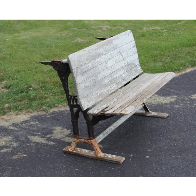 Vintage ParkStyle Cast Iron Bench Chairish