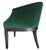 Custom Emerald Green Velvet Club Chair | Chairish