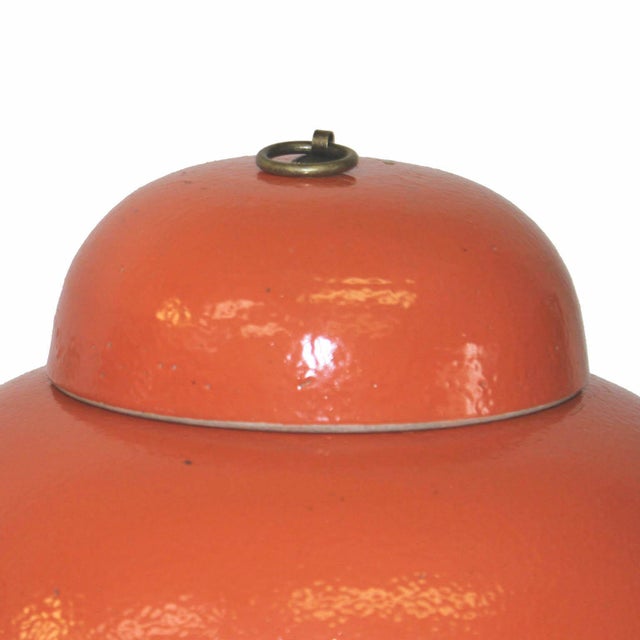 Orange Ginger Jars a Pair Chairish