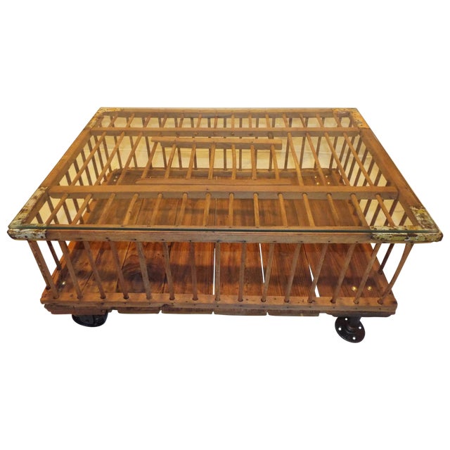 Vintage Chicken Crate Coffee Table Chairish