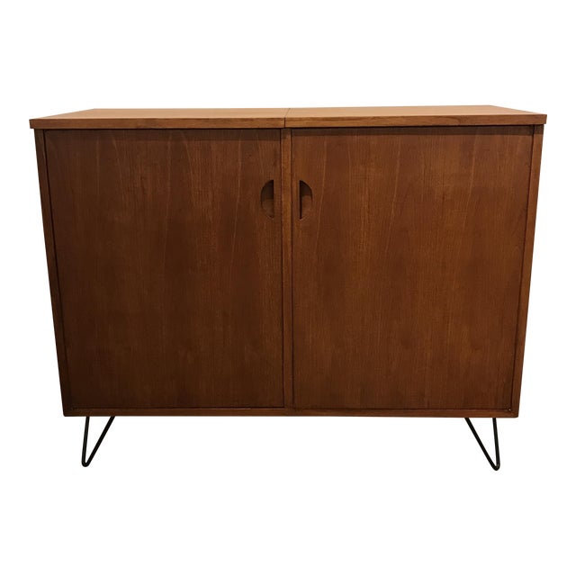 Teak Record/Stereo Cabinet | Chairish