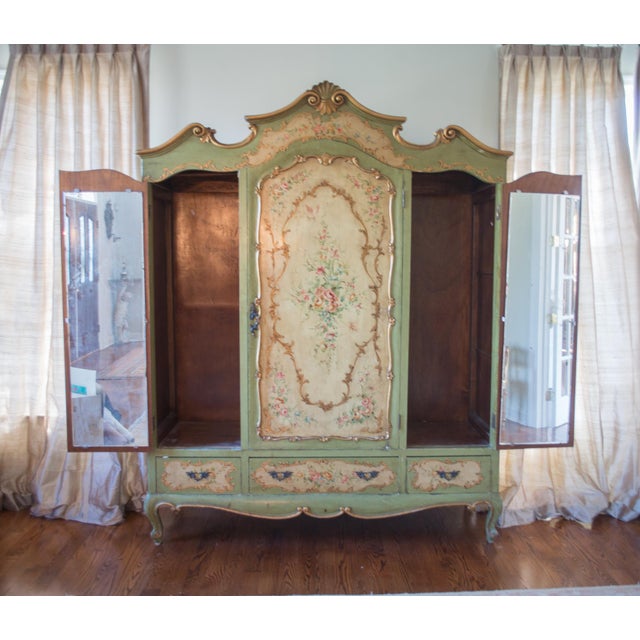 Antique HandPainted French Armoire Chairish