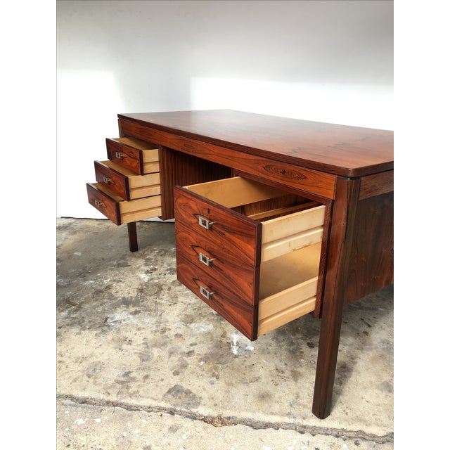 MidCentury Rosewood Executive Desk Chairish