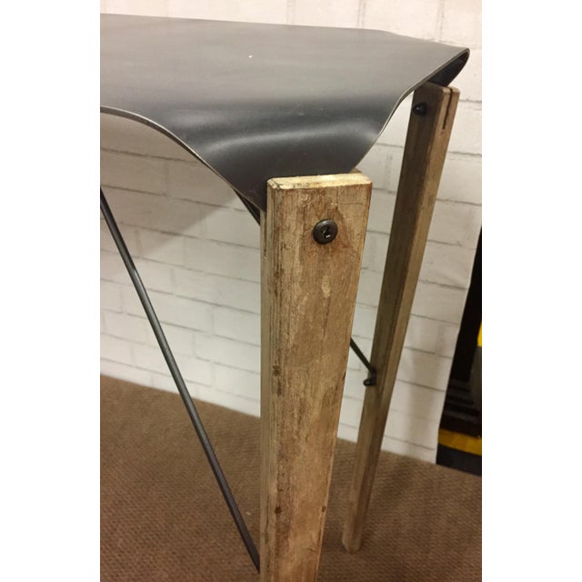 Industrial HandCrafted Steel & Fir Wood Console Table Chairish