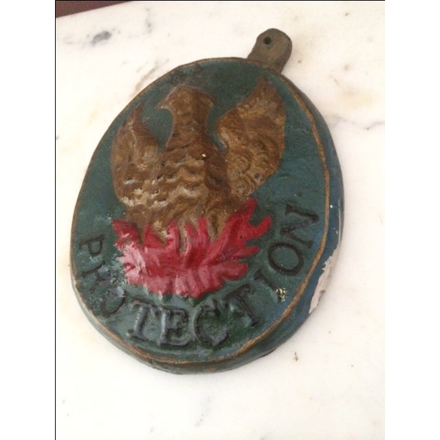 Antique Cast Iron Fire Insurance Plaque Chairish