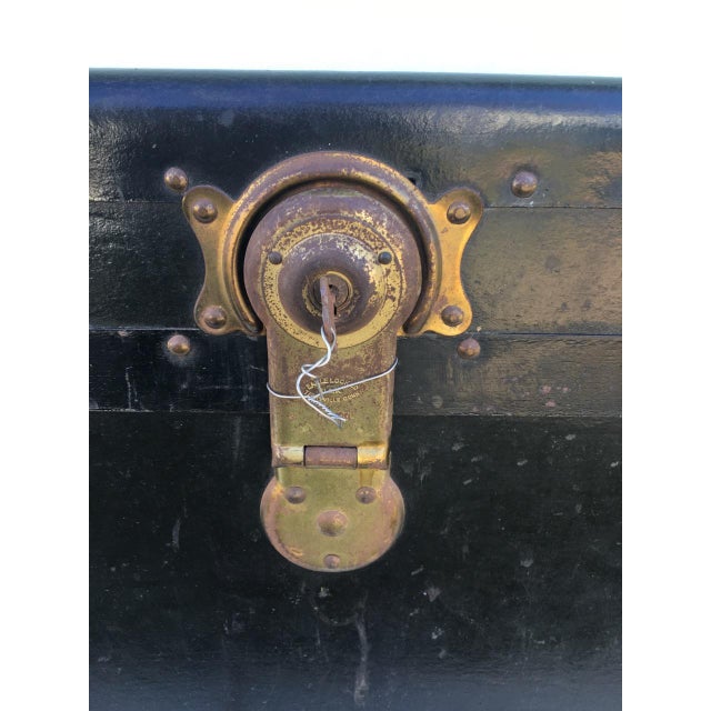 Vintage Steamer Trunk With Working Lock and Original Key Chairish