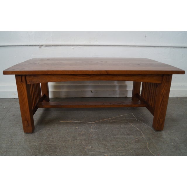 Mission Oak Style Solid Oak Coffee Table Chairish