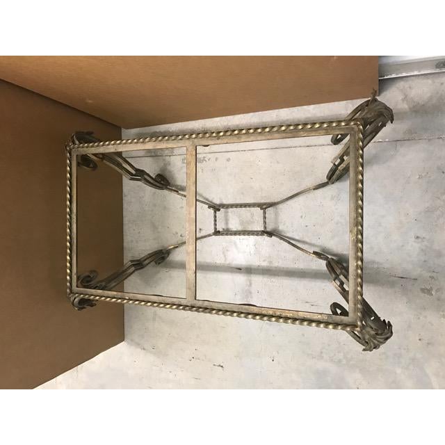 Antique French Iron Coffee Table Base