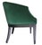 Custom Emerald Green Velvet Club Chair | Chairish
