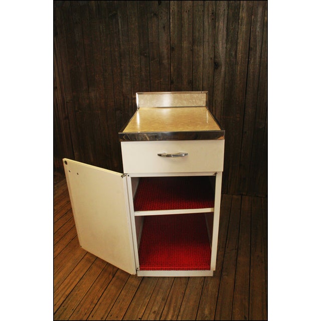 1950s Mid Century White Metal Kitchen Chairish