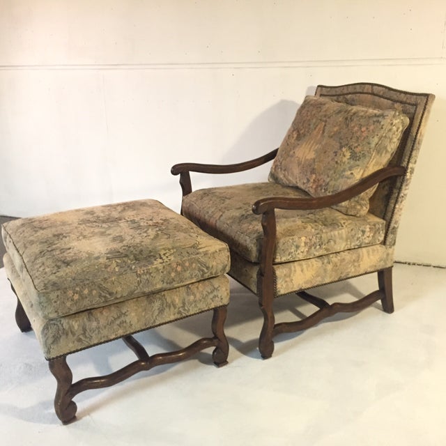 Barcelona Lounge Chair and Ottoman Set  Chairish