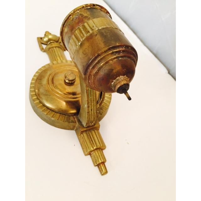 Vintage Brass Art Deco Wall Sconce Chairish