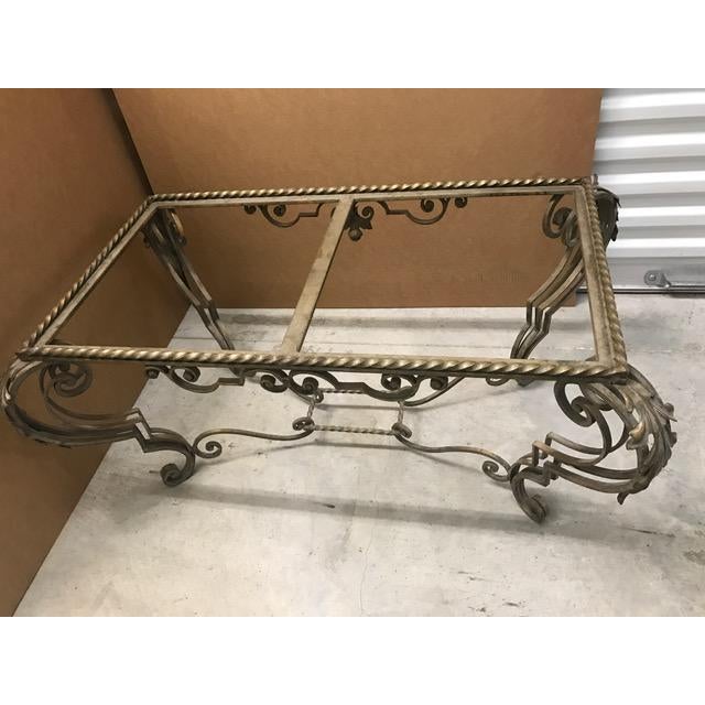 Antique French Iron Coffee Table Base