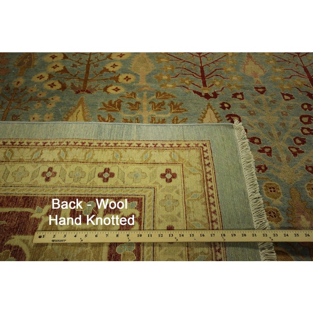 Blue Oushak Wool Area Rug 12'2" x 16'4" Chairish