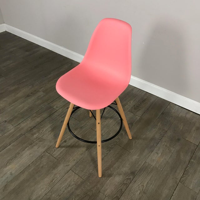 Pink MidCentury Bar Stools Set of 2 Chairish