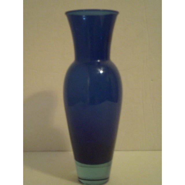 Cobalt Blue Royal Copenhagen Crystal Vase Chairish