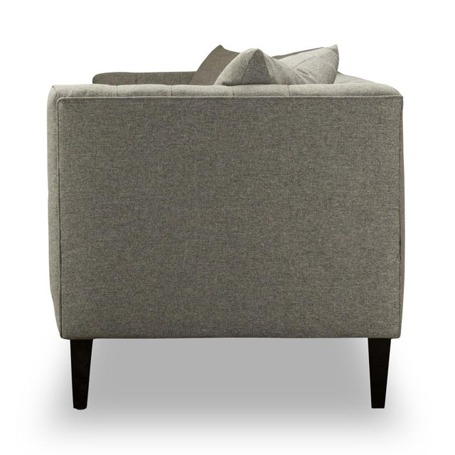Spectra Home Modern Gray Tuxedo Sofa Chairish