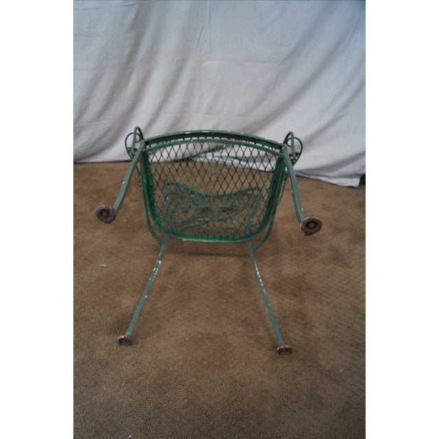 Salterini Iron Grape Vine Patio Chairs Set of 6 Chairish