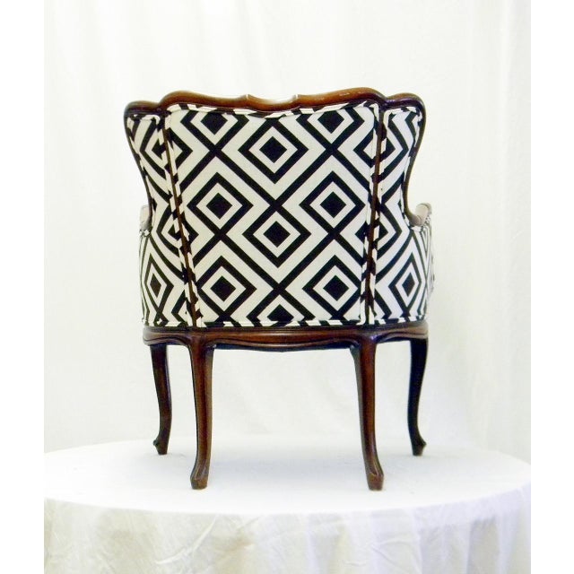 French Bergere Wing Chair With Down Cushion Chairish