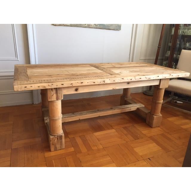 Restoration Hardware Salvaged Wood Extension Dining Table Chairish