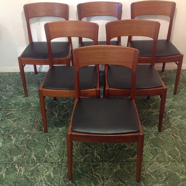 Danish Mid-Century Teak Dining Room Chairs - S/6 | Chairish on {keyword}