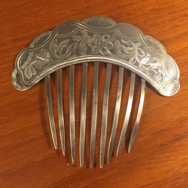 Antique Sterling Silver Hair Comb Chairish