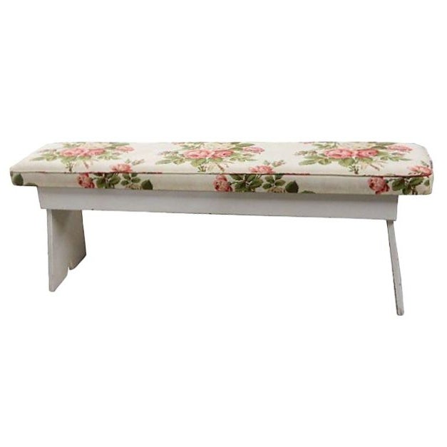 Farmhouse Bench with Cushion Chairish